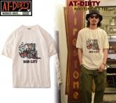 AT-DIRTY ROD LIFT S/S TEE   NATURAL(アットダーティー・ロッドリフト半袖Tシャツ・ナチュラル)