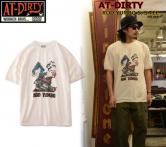 AT-DIRTY ROD YUMBO  S/S TEE   NATURAL(アットダーティー・ロッドユンボ半袖Tシャツ・ナチュラル)