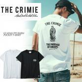 CRIMIE GUADALUPE MARIA POCKET T-SHIRT WHITE/BLACK(クライミー・グアダルーペマリアポケットTシャツ・ホワイト/ブラック)