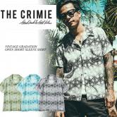 CRIMIE  VINTAGE GRADATION OPEN SHORT SLEEVE SHIRT・GREEN/BLUE/BLACK(クライミー・ヴィンテージグラデーションオープンショートスリーブシャツ・グリーン/ブルー/ブラック)