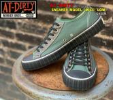 AT-DIRTY SNEAKER MODEL "MILE" LOW GREEN(アットダーティー・スネーカーモデル"マイル"ローカットスニーカー・グリーン)