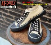 AT-DIRTY SNEAKER MODEL "MILE" LOW IVORY(アットダーティー・スネーカーモデル"マイル"ローカットスニーカー・アイボリー)