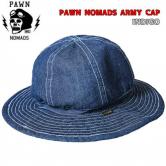 PAWN NOMADS ARMY CAP 92901 INDIGO(パウン・ノマドアーミーキャップト・インディゴ)