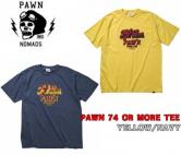 PAWN 74 OR MORE TEE 92606 YELLOW/NAVY(パウン・74オアモアー半袖Tシャツ・イエロー/ネイビー)