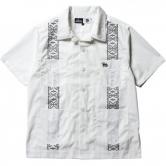 【SALE 40%OFF】PAWN CUBA SHIRT7307 WHITE・BLACK(パウン・半袖キューバシャツ・ホワイト/ブラック)