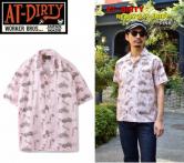 AT-DIRTY READY S/S SHIRT  PINK(アットダーティー・レディーショートスリーブシャツ・ピンク)