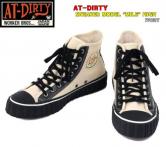 AT-DIRTY SNEAKER MODEL "MILE" HIGH IVORY(アットダーティー・スネーカーモデル"マイル"ハイカットスニーカー・アイボリー)