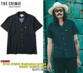 CRIMIE STAR STRIPE WASHABLE RAYON SHORT SLEEVE SHIRT NAVY/BLACK(クライミー・スターストライプウォッシャブルレーヨンショートスリーブシャツ・ネイビー/ブラック)