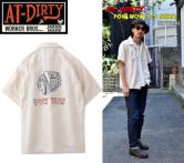 AT-DIRTY POW WOW S/S SHIRT  NATURAL(アットダーティー・パウワウショートスリーブシャツ・ナチュラル)