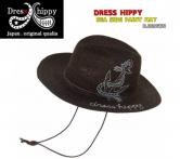 DRESS HIPPY EA SIDE PAINT HAT  D.BROWN(ドレスヒッピー・シーサイドペイントハット・ダークブラウン)