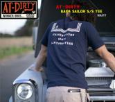 AT-DIRTY BACK SAILOR S/S TEE  NAVY(アットダーティー・バックセーラー半袖Tシャツ・ネイビー)