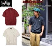 DRESS HIPPY DH-POLO S/S SHIRT BLACK/NATURAL/CHERRY(ドレスヒッピー・DHポロショートスリーブシャツ・ブラック/ナチュラル/チェリー)