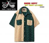 DRESS HIPPY DOT CRAZY S/S SHIRT GREEN(ドレスヒッピー・ドットクレージー半袖シャツ・グリーン)