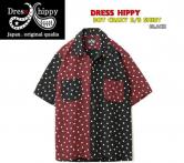 DRESS HIPPY DOT CRAZY S/S SHIRT BLACK(ドレスヒッピー・ドットクレージー半袖シャツ・ブラック)