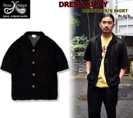 DRESS HIPPY MEMPHIS KNIT SHIRT BLACK(ドレスヒッピー