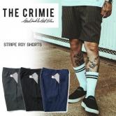 【SALE 20%OFF】CRIMIE  STRIPE ROY SHORTS GRAY/BLACK/NAVY(クライミー・ストライプロイショーツ・グレー/ブラック/ネイビー)