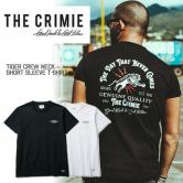 CRIMIE TIGER CREW NECK SHORT SLEEVE T-SHIRT WHITE/BLACK(クライミー・タイガークルーネックショートスリーブTシャツ・ホワイト/ブラック)