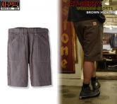 AT-DIRTY WORKERS SHORTS  BROWN HICKORY(アットダーティ-・ワーカーズショーツ・ブラウンヒッコリー)