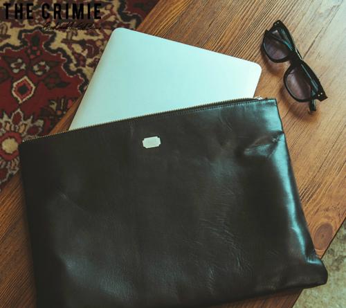 CRIMIE LEATHER CLUTCH BAG BLACK(クライミー・レザークラッチバッグ 