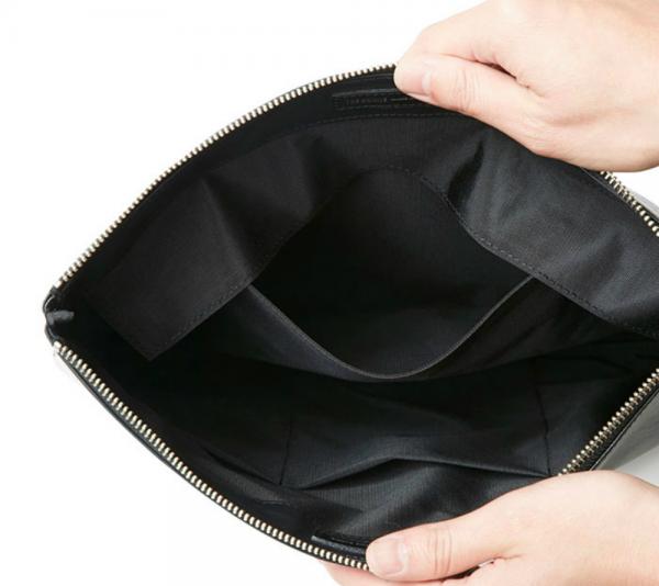 CRIMIE LEATHER CLUTCH BAG BLACK(クライミー・レザークラッチバッグ ...