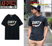 AT-DIRTY DIRTY FIRE S/S TEE   BLACK(アットダーティー・ダーティーファイア半袖Tシャツ・ブラック)