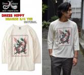 DRESS HIPPY DRAGON 3/4 TEE NATURAL(ドレスヒッピー・ドラゴン7分袖Tシャツ・ナチュラル)