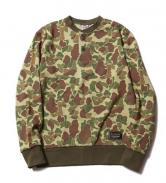 CUTRATE CAMO HENLEY NECK SWEAT HUNTER(カットレー・カモ ヘンリー スェット・ハンター)