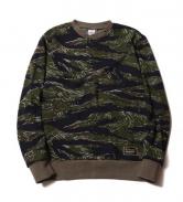 CUTRATE CAMO HENLEY NECK SWEAT TIGER(カットレー・カモ ヘンリー スェット・タイガー)
