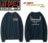 AT-DIRTY BACK SAILOR L/S TEE  BLACK(アットダーティー・バックセーラー長袖Tシャツ・ブラック)