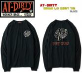 AT-DIRTY INDIAN L/S HENRY TEE  BLACK(アットダーティー・インディアンヘンリー長袖Tシャツ・ブラック)