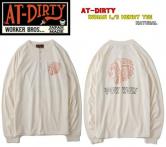 AT-DIRTY INDIAN L/S HENRY TEE  NATURAL(アットダーティー・インディアンヘンリー長袖Tシャツ・ナチュラル)