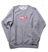 FUCT SSDD RED LOGO CREWNECK 41802 GRAY・NAVY (ファクト・レッドロゴクルーネックスウェット・グレー・ネイビー)