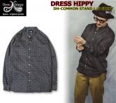 DRESS HIPPY DH-COMMON STAND L/S SHIRT BLUE(ドレスヒッピー・DHコモンスタンドロングスリーブシャツ・ブルー)