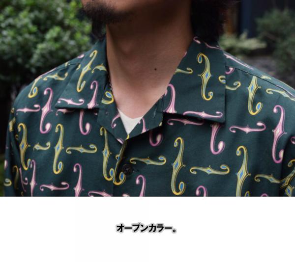 DRESS HIPPY F-HOLE L/S SHIRT GREEN(ドレスヒッピー・fホールロング