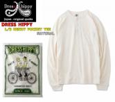 DRESS HIPPY PACK TEE L/S HENRY POCKET NATURAL(ドレスヒッピー・パックティーロングスリーブヘンリーポケット・ナチュラル)