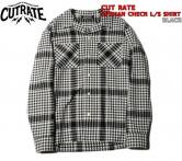 CUTRATE AFGHAN CHECK L/S SHIRT BLACK×(カットレイト・アフガンチェックロングスリーブシャツ・ブラック)