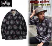 DRESS HIPPY Chicken? L/S SHIRT BLACK(ドレスヒッピー・チキン?ロングスリーブシャツ・ブラック)