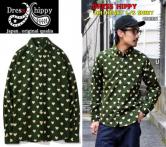 DRESS HIPPY DH-HEART L/S SHIRT  GREEN(ドレスヒッピー・DHハートロングスリーブシャツ・グリーン)