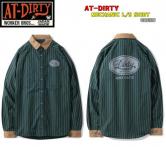 AT-DIRTY MECHANIC L/S SHIRT  GREEN(アットダーティー・メカニックロングスリーブシャツ・グリーン)