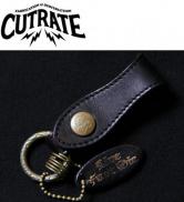 CUTRATE LEATHER KEY RING BLACK (カットレート・レザーキーリング・ブラック)