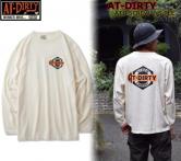 AT-DIRTY ATD SCREW L/S TEE  NATURAL(アットダーティー・ATDスクリュー長袖Tシャツ・ナチュラル)