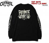 CUTRATE  FXRTCT L/S T-SHIRT BLACK(カットレート・ FXRTCTロングスリーブTシャツ・ブラック)