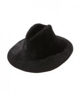 【SALE 20%OFF】 CUTRATE LEATHER HAT BLACK(カットレート・レザーハット・ブラック)