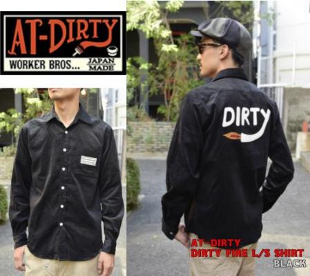 AT-DIRTY DIRTY FIRE L/S SHIRT BLACK(アットダーティー・ダーティー 