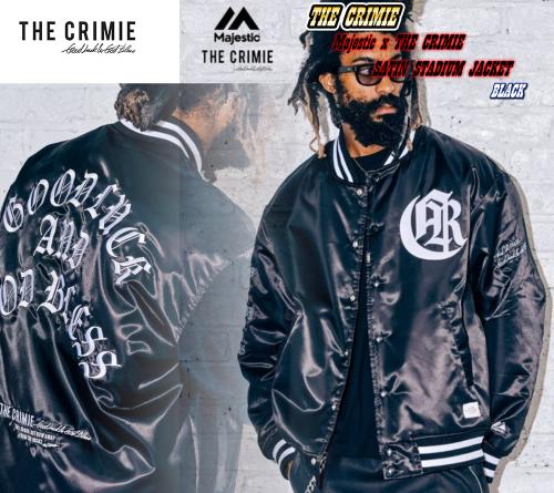 CRIMIE Majestic x THE CRIMIE SATIN STADIUM JACKET BLACK(クライミー ...