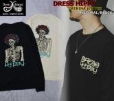 DRESS HIPPY CATRINA L/S TEE NATURAL/BLACK(ドレスヒッピー・カトリーナ長袖Tシャツ・ナチュラル/ブラック)