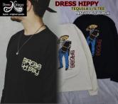 DRESS HIPPY TEQUILA L/S TEE NATURAL/BLACK(ドレスヒッピー・テキーラ長袖Tシャツ・ナチュラル/ブラック)