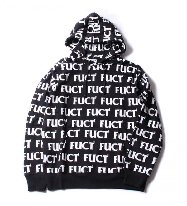 SALE 40%OFF】 FUCT SSDD FUCT LOGO PULLOVER HOODIE 41904 BLACK GRAY ...