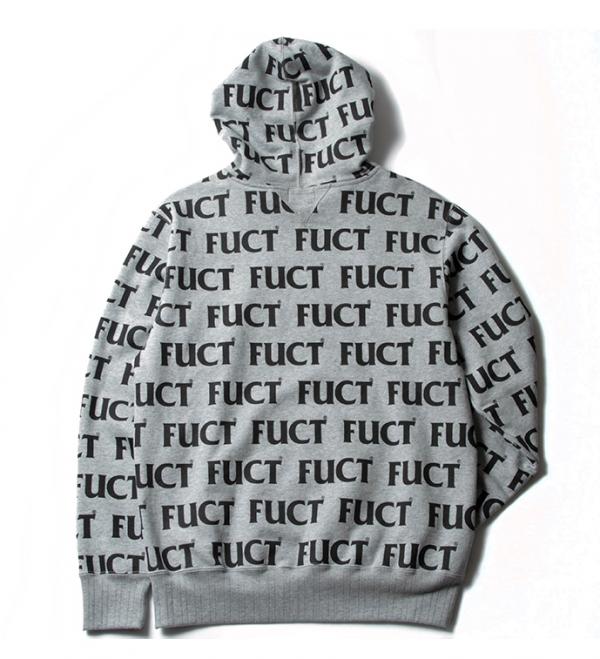 SALE 40%OFF】 FUCT SSDD FUCT LOGO PULLOVER HOODIE 41904 BLACK GRAY ...