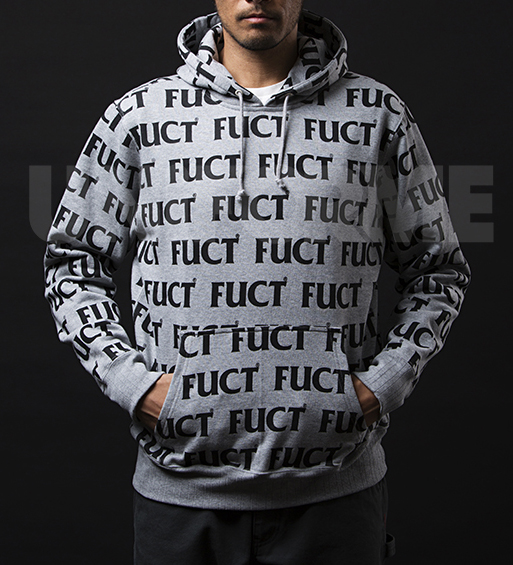 SALE 40%OFF】 FUCT SSDD FUCT LOGO PULLOVER HOODIE 41904 BLACK GRAY ...
